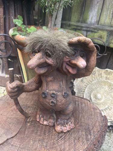 Nyform two headed troll figure