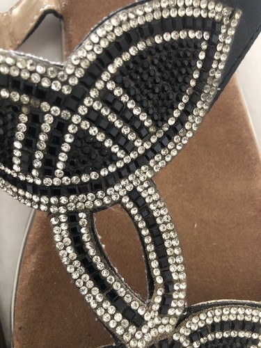 Beautiful black sandals - black, 6