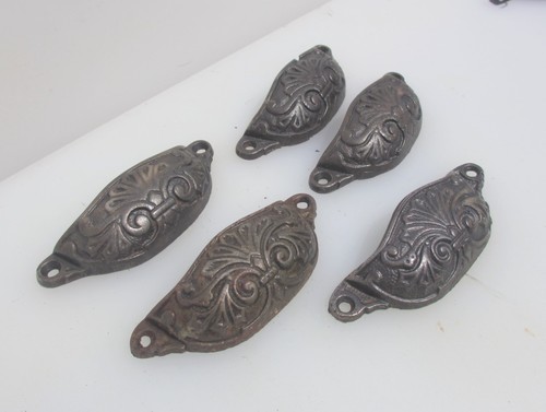 Victorian iron drawer - iron, cup