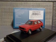Model  Car - Ford Fiesta Mk1 Venetian Red, Oxford Diecast - 1/76 - New -  OXF 76