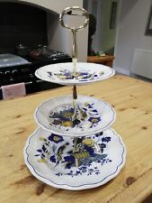 Spode BLUE BIRD three tier cake stand
