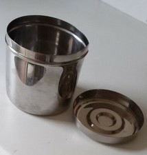 Recycle Pot Plant Holder Lid  Industrial Stainless Steel Planter Pin Tray Retro