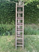 Vintage wooden ladders 6 - ladders., (6