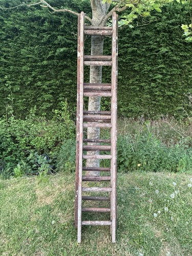 Vintage wooden ladders 6 - 4), (6