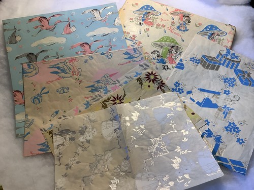 Vintage baby shower - vintage, stork
