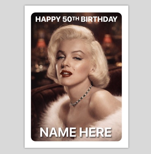 Marilyn monroe birthday card - marilyn,