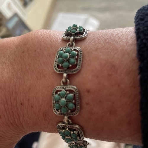 Turquoise stone silver - stone,
