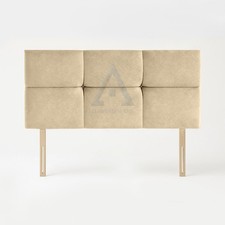 Plush Velvet Headboards Beige