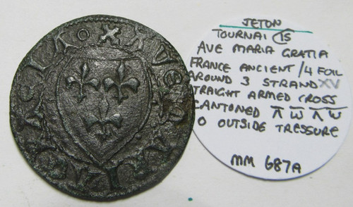 Jeton tournai circa 15c - 15c, ave