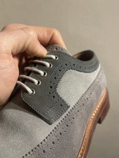 Grenson benson grey suede - suede, &
