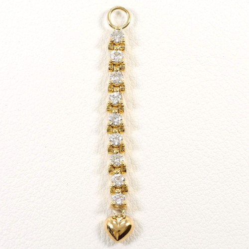 K18 18k gold diamond - (no, carat