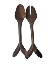 Vintage Dark Brown Wooden Fish