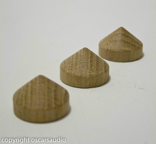 Oscarsaudio oak cone feet - cone,