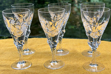 Six Small 1970s Wine Glasses -