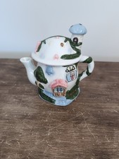 Vintage Fairy House Decorative Tea Pot with Lid