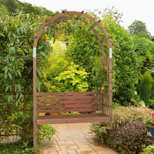 Garden Arch with Bench Wooden