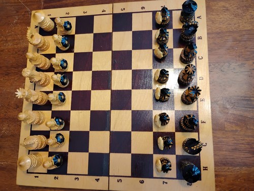 Vintage russian wooden chess - vintage,