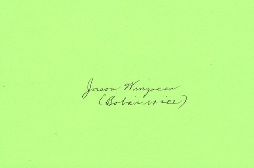 Jason wingreen autograph - jason,