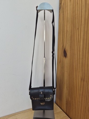 Vintage biker black leather - black,