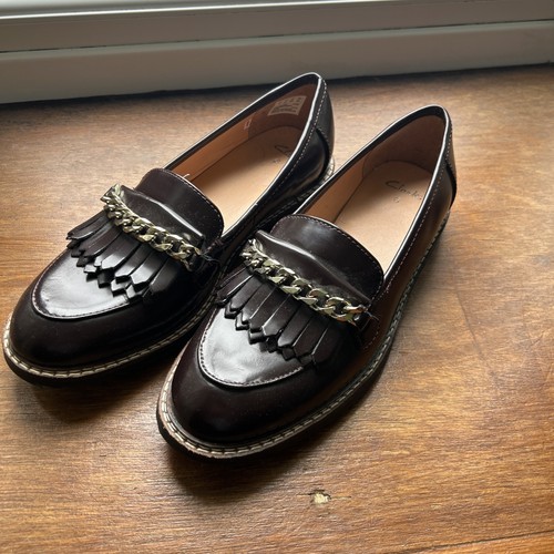 Ladies clarks loafer shoes - loafer,