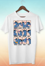 Eeyore Moods Short Sleeve White-Black Men's / Women's T Shirt C559