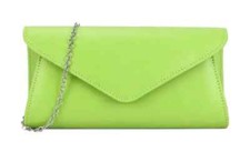 Lime Green Fascinator & Evening Clutch bag Set Women Headband Clip Hat Wedding
