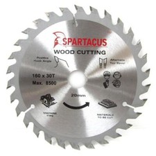 Spartacus Wood Cutting Saw Blade 160 mm x 30 Teeth x 20mm Bosch GSK24V