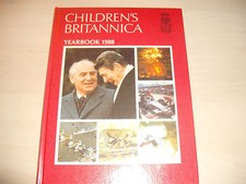 CHILDREN'S BRITANNICA YEARBOOK 1988 HB Encyclopaedia Reference Book Rare 