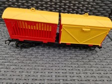 Vintage Triang Big Big train zoo animal cages and trailer O Gauge