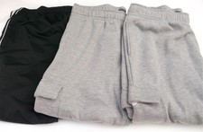 3 Pairs Men's XL Grey Soft Cotton Jogging Bottoms.