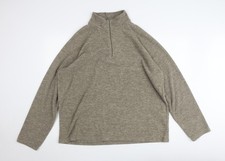 Mountain Warehouse Men's Beige 1/2 Zip Fleece Sweatshirt XXL