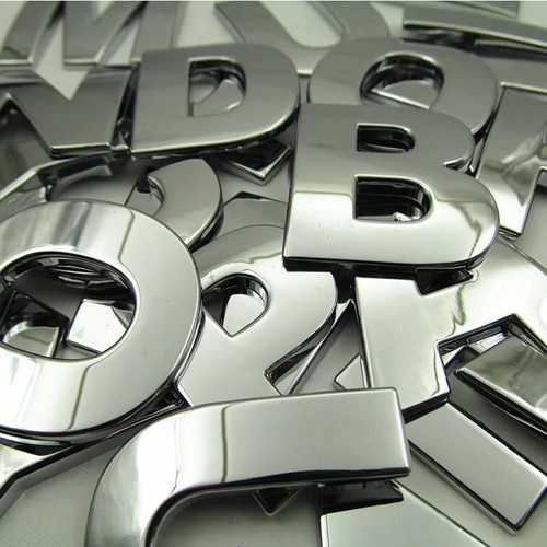 3d chrome metal - 0-9,
