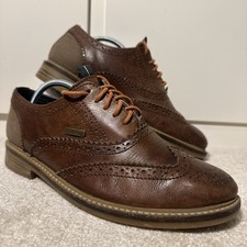 Barbour brown leather brogues - brown,