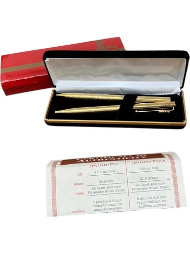 Jeweled pen set carat gold - set, 22