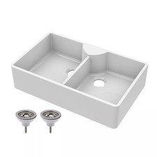 795mm -  2 Bowl Fireclay