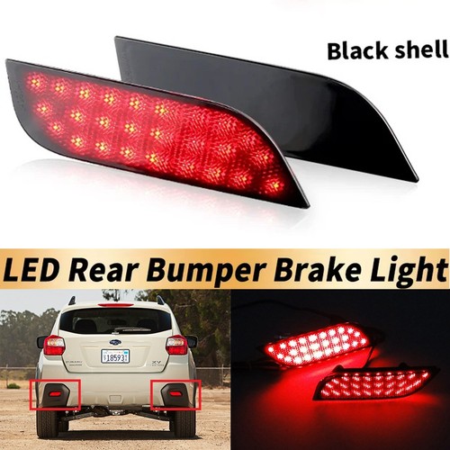 Black bumper reflector led - black,