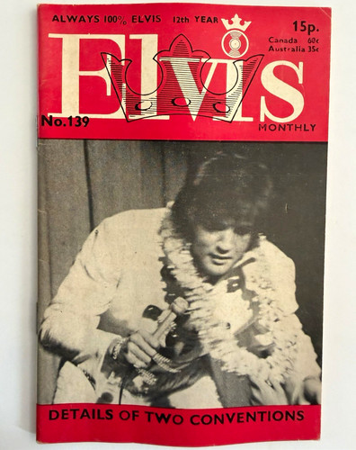 Elvis monthly magazine 139 - elvis, no.139