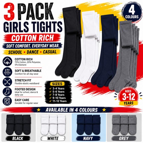 Pack girls tights soft - of,