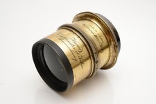 RARE Voigtländer & Sohn Collinear III f/7.7 No.7 Brass Antique Lens Covers 16x18