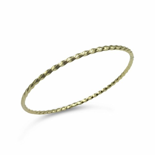 9ct gold bangle - gold,