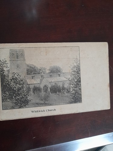 Old postcard whitwick church - old,