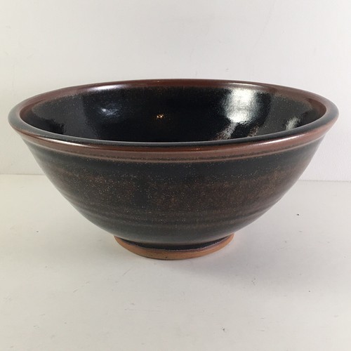 Studio pottery tenmoku footed - studio,
