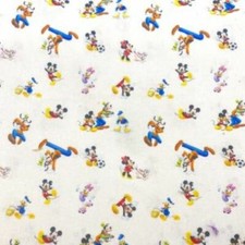 Disney Mickey Mouse 100% Cotton Dress Fabric Material 110 cm Width