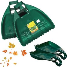 2 Pack VR7 Garden Leaf Grabber Heavy Duty Plastic Waste Picker Outdoor Hand Tool