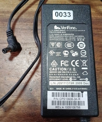 Verifone au1360903n dc - au1360903n, ac/dc