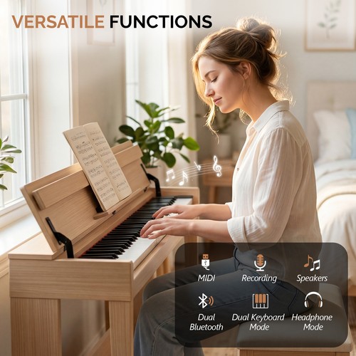 Glarry semi weighted keys - 88, semi-weighted