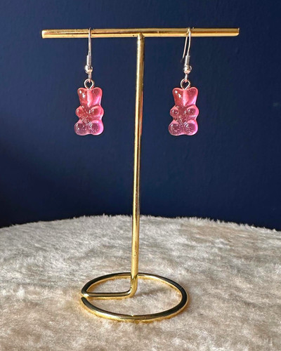 Pink purple ombre gummy bear - gummy,