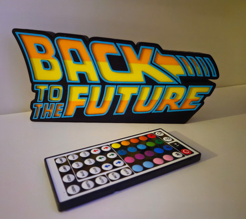 Back the future light box - to,