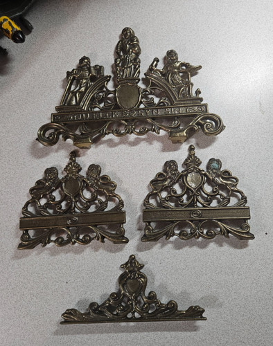 Dutch clockworks finial - finial, brass