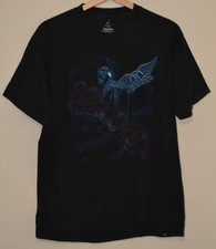 Walt Disney World Rock'n Roller Coaster Aerosmith Black T-Shirt Mens Size Medium